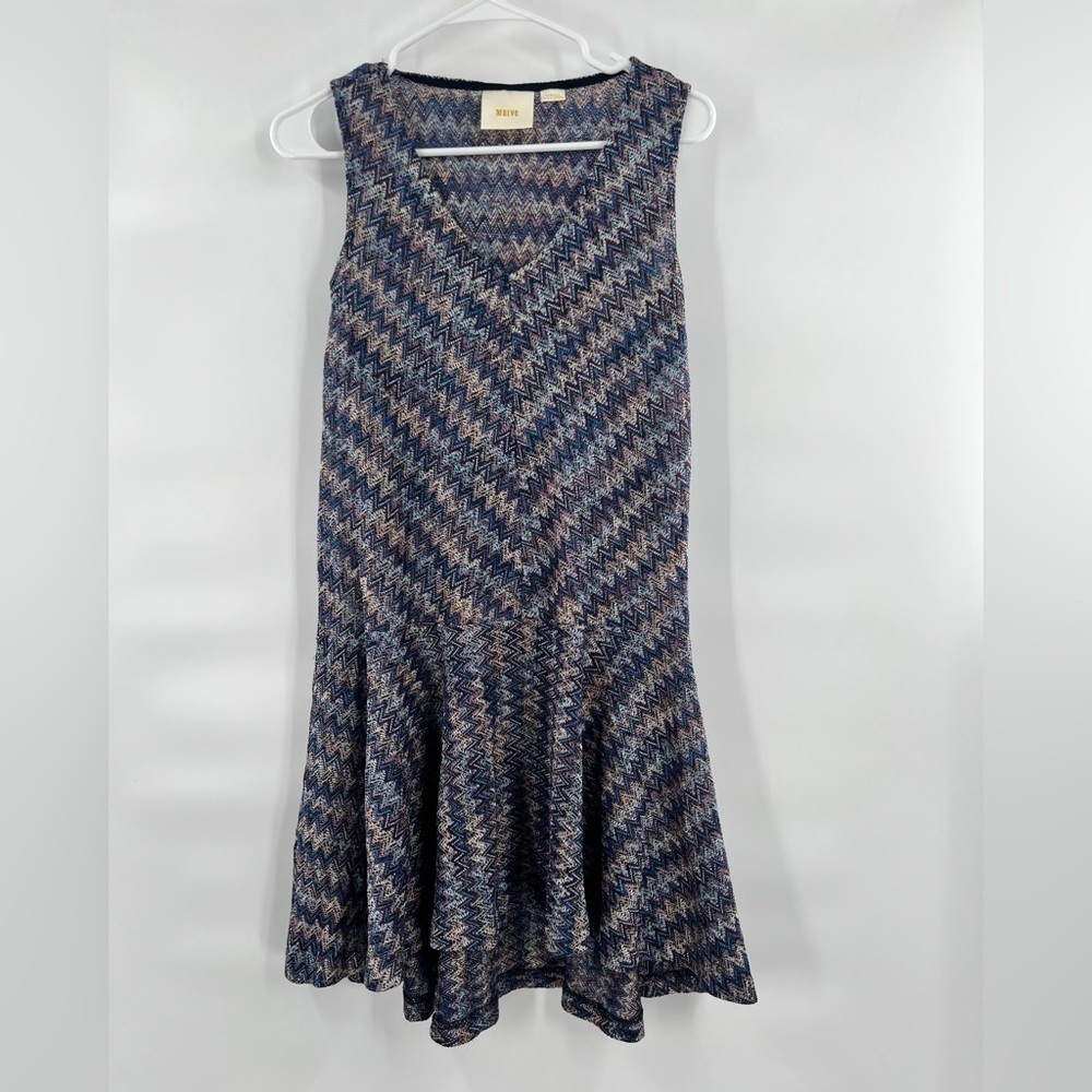 Maeve sweater dress chevron multicolored dress size XS